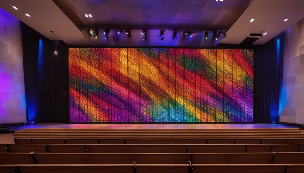 Portable LED wall for churches