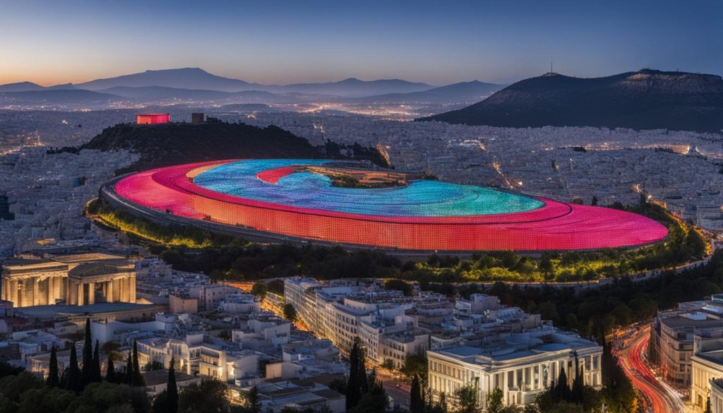 Portable LED wall in Athens