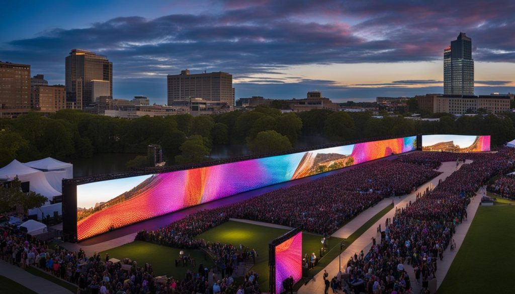 Portable LED wall in Augusta