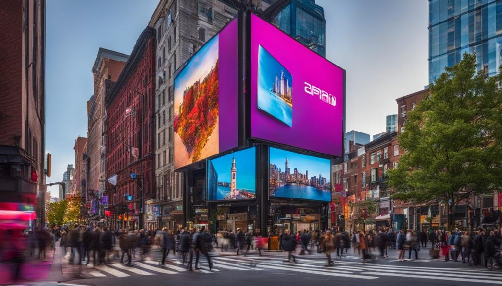 Portable LED wall in Boston