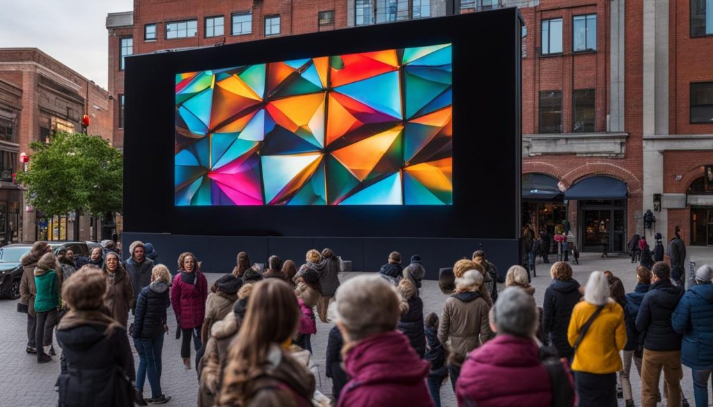 Portable LED wall in Burlington