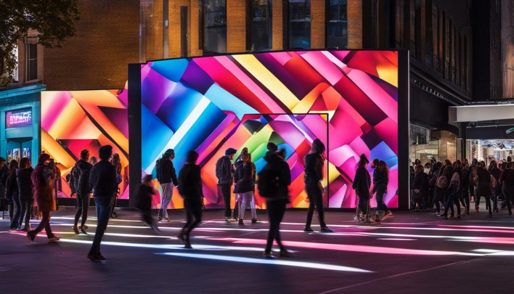 Portable LED wall in Camden