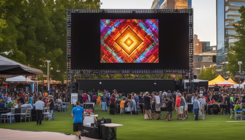 Portable LED wall in Centennial