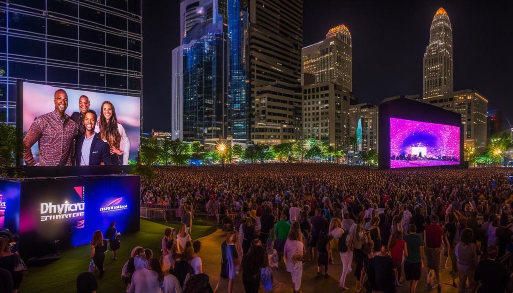 Portable LED wall in Charlotte