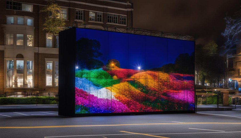 Portable LED wall in Charlottesville