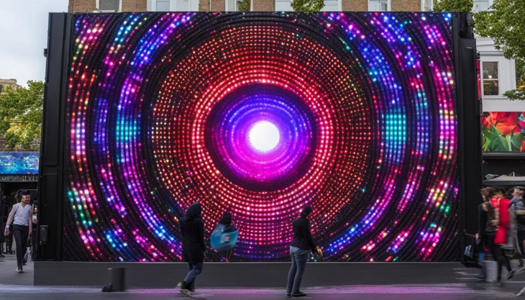 Portable LED wall in Clifton