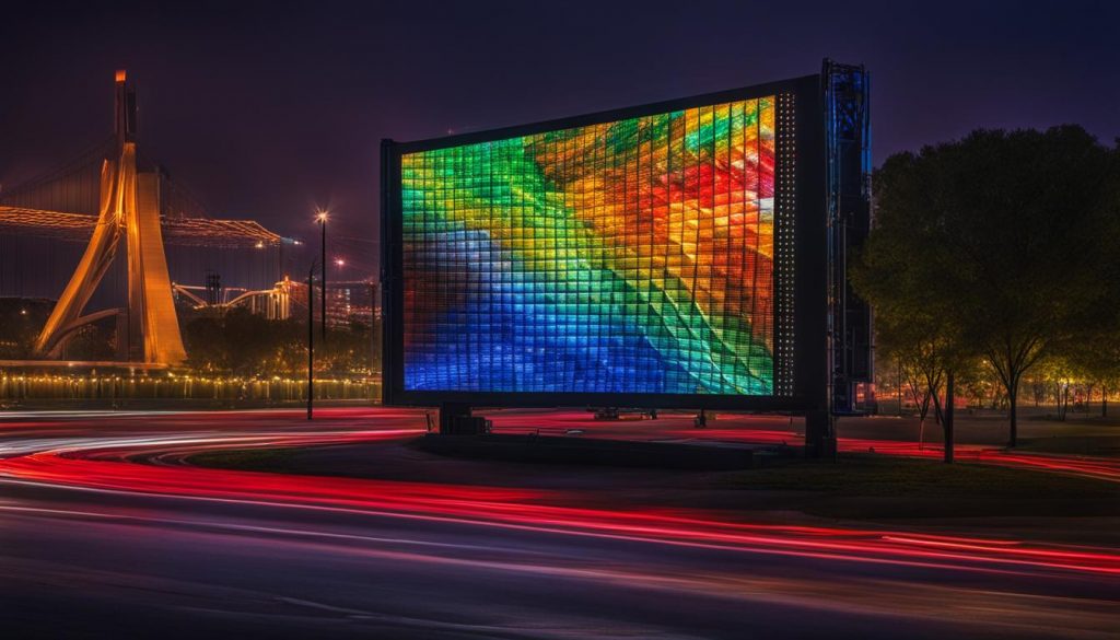 Portable LED wall in Conway