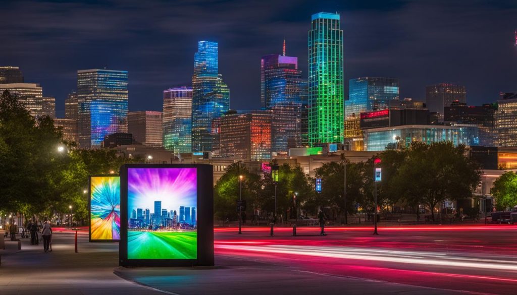 Portable LED wall in Denver