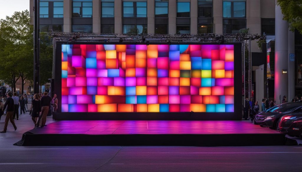 Portable LED wall in Des Plaines