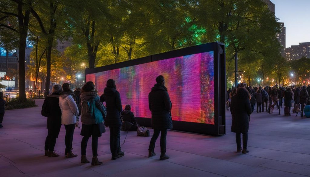 Portable LED wall in Evanston