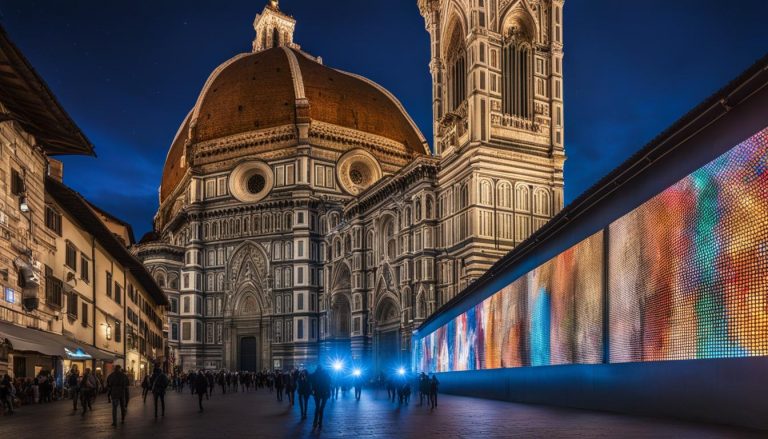 Portable LED wall in Florence