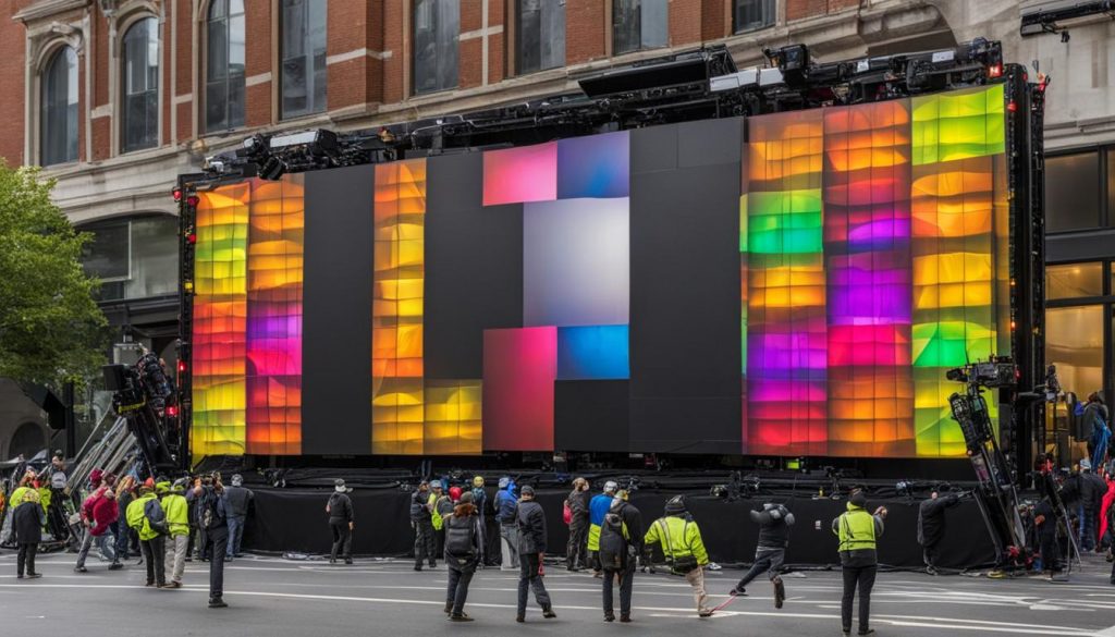 Portable LED wall in Hamilton