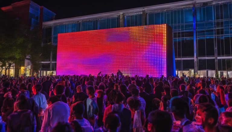 Portable LED wall in Lawrence