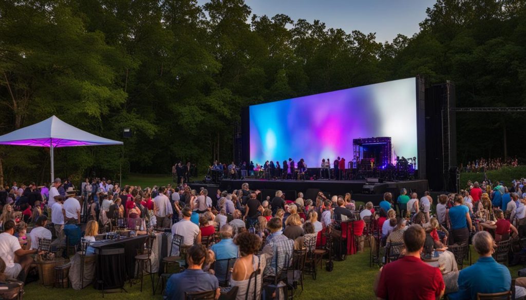 Portable LED wall in Little Rock