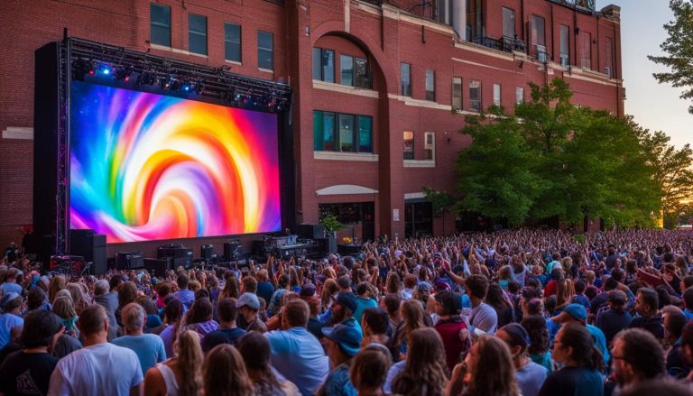 Portable LED wall in Lowell