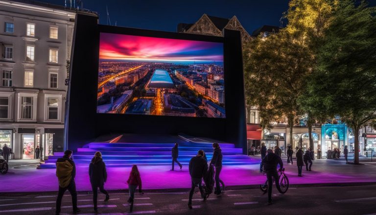 Portable LED wall in Plymouth