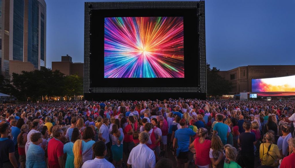 Portable LED wall in Rogers