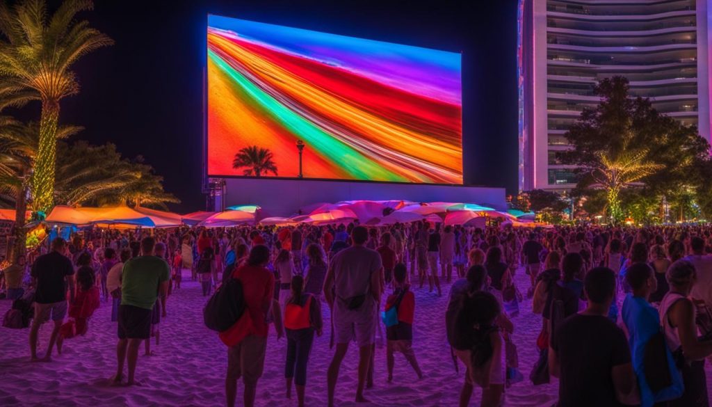 Portable LED wall in Virginia Beach