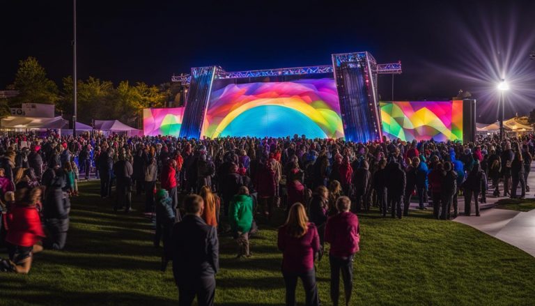 Portable LED wall in Waukegan