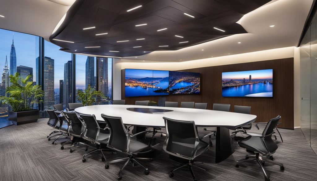 Professional LED video wall installation