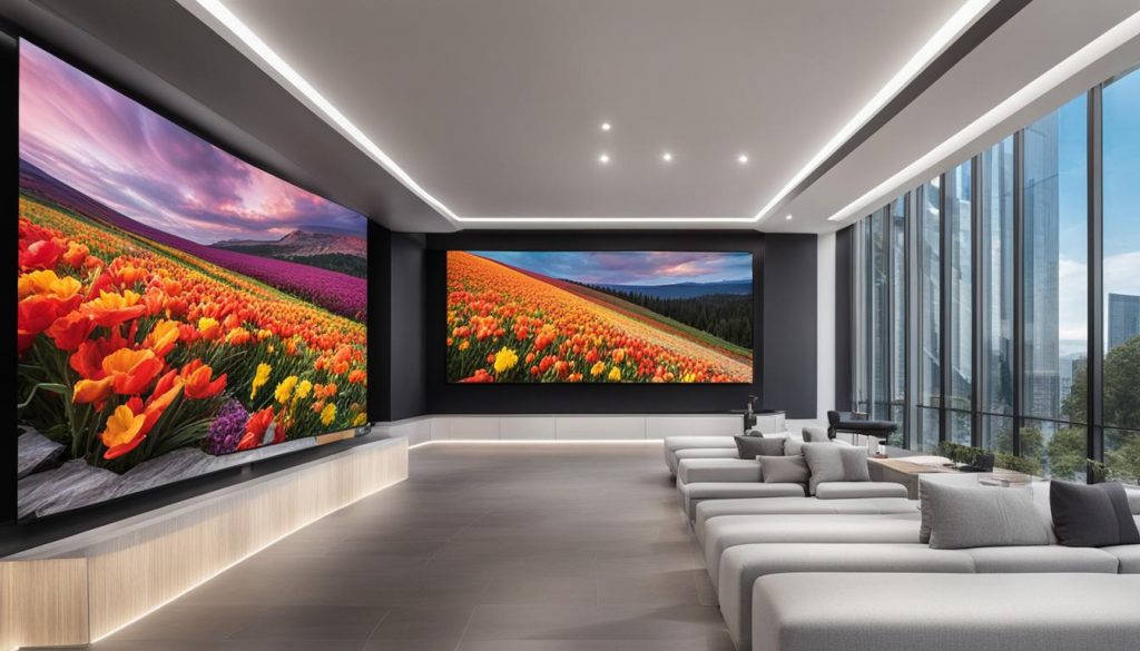 Professional video wall installation