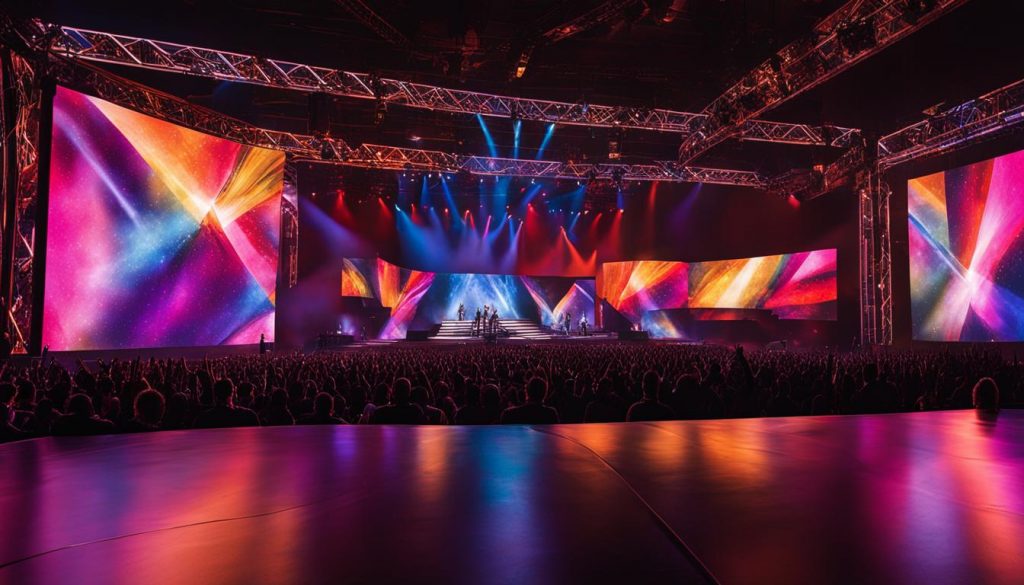 Video walls for concerts in Alexandria