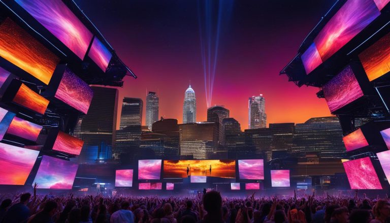 Video walls for concerts in Birmingham