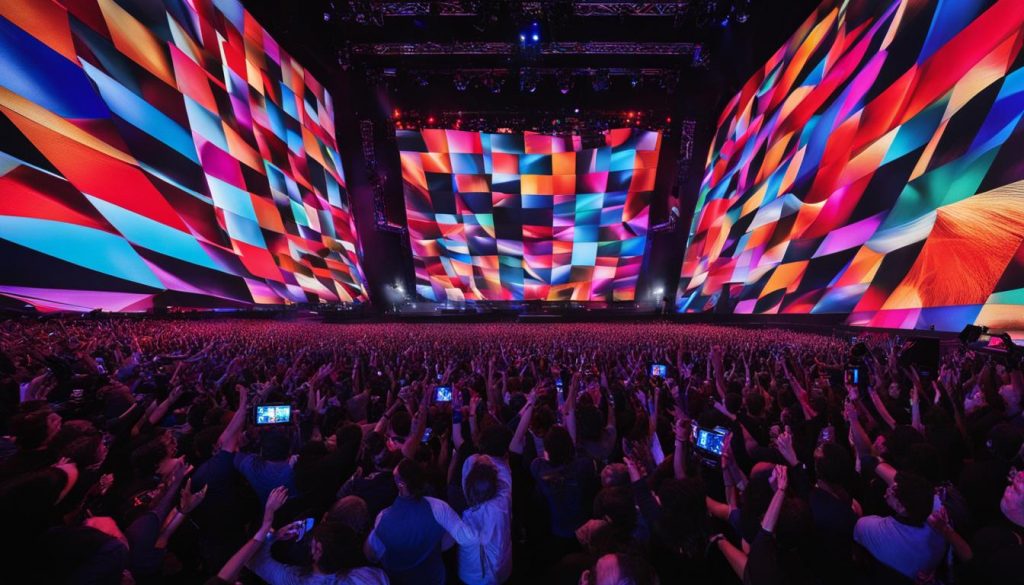 Video walls for concerts in Boston