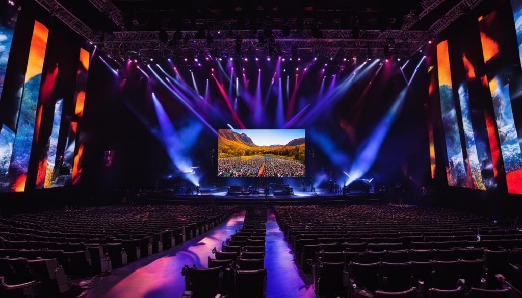 Video walls for concerts in Boulder