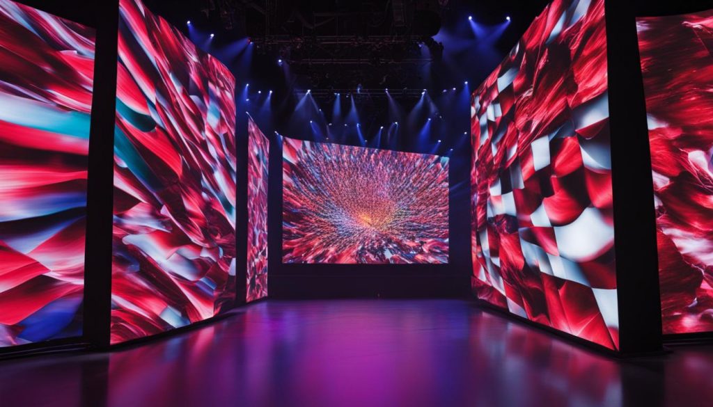 Video walls for concerts in Cary