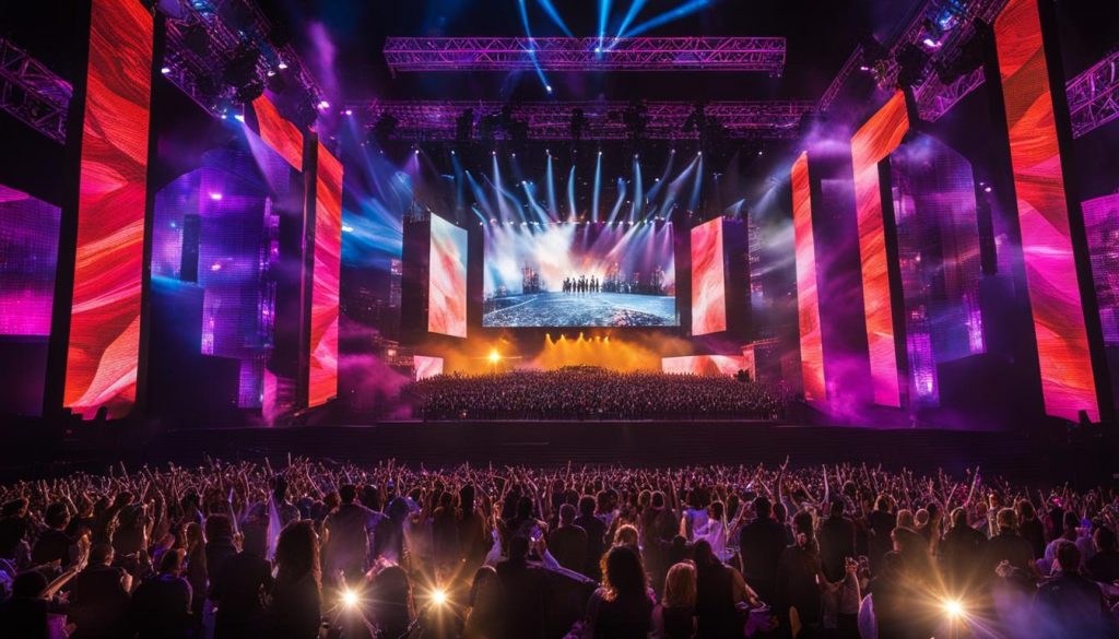 Video walls for concerts in Charlotte