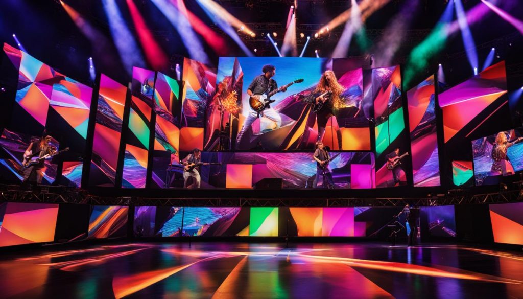 Video walls for concerts in Danville