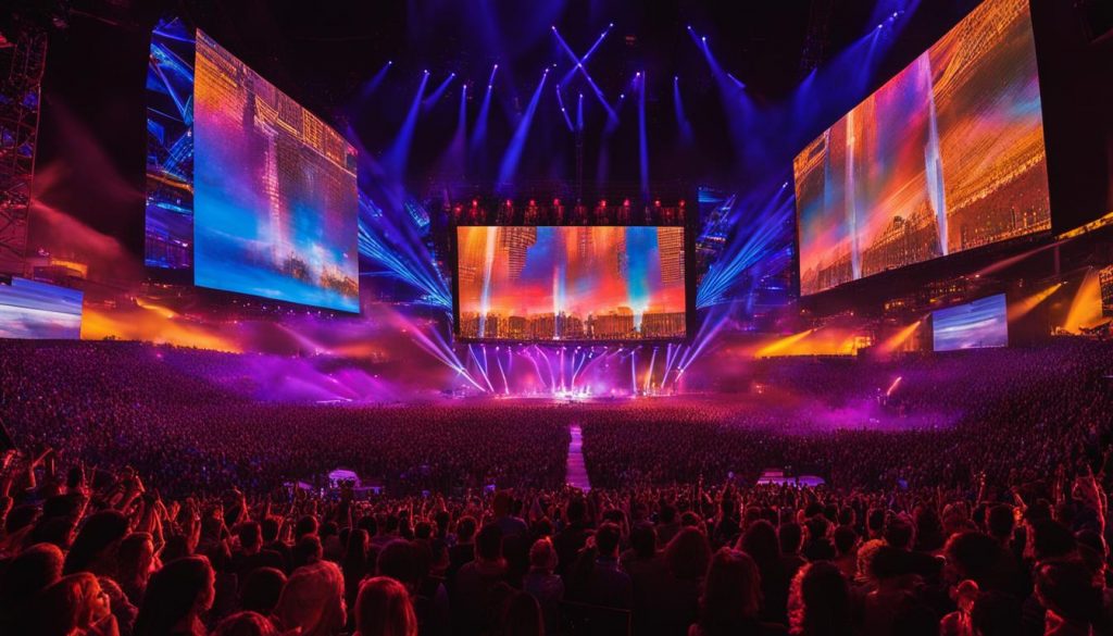 Video walls for concerts in Denver