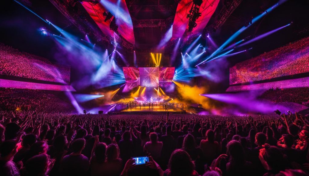 Video walls for concerts in Fayetteville