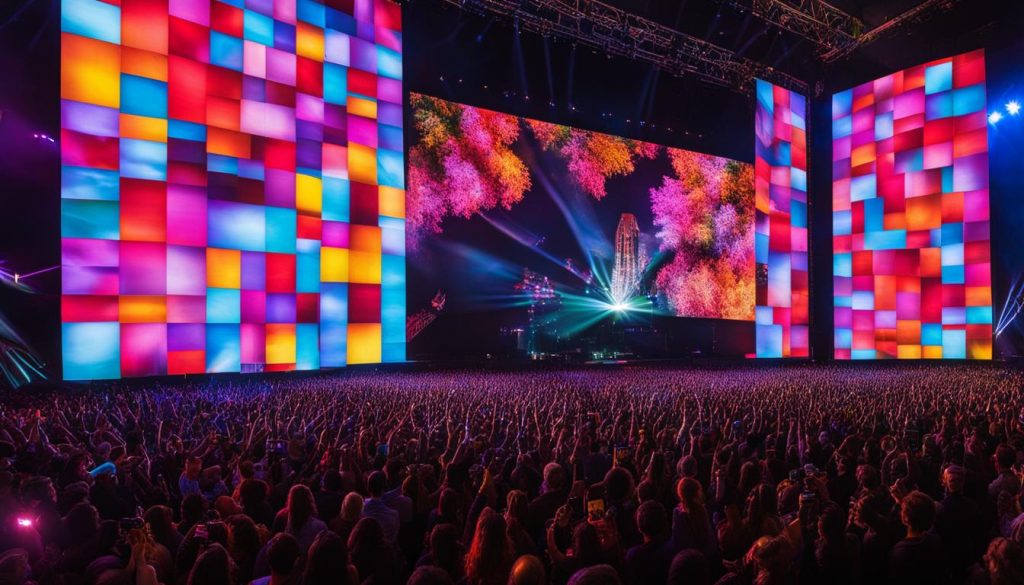 Video walls for concerts in Fort Collins