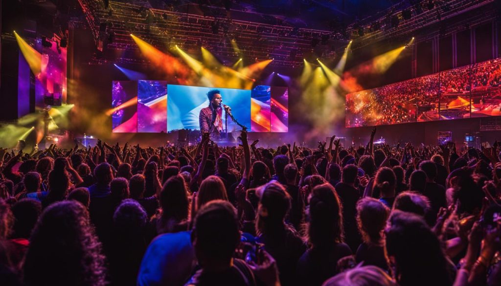 Video walls for concerts in Fredericksburg