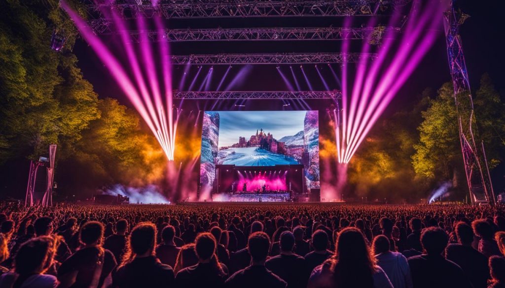 Video walls for concerts in Gainesville