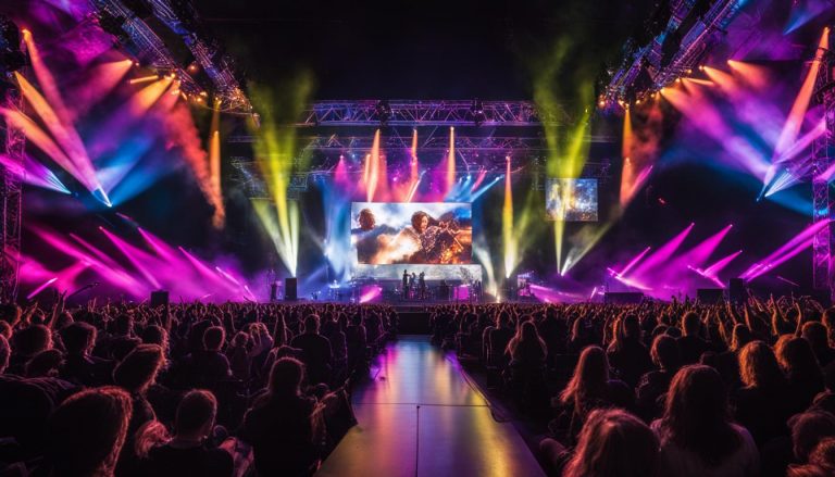 Video walls for concerts in Haverhill