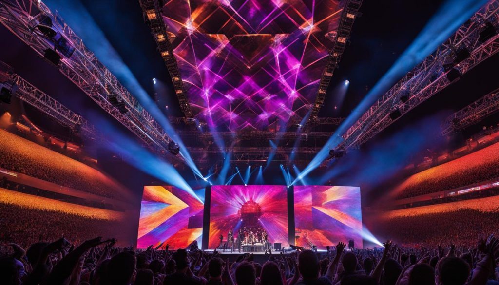 Video walls for concerts in High Point