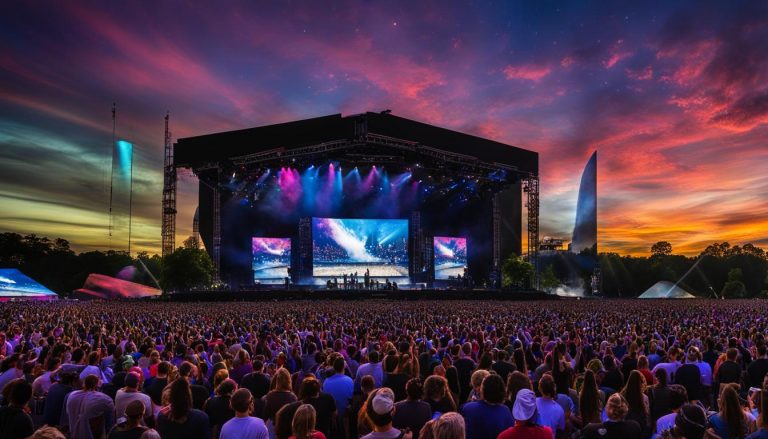 Video walls for concerts in Little Rock