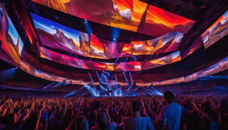 Video walls for concerts in Longmont