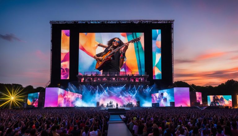 Video walls for concerts in Manassas