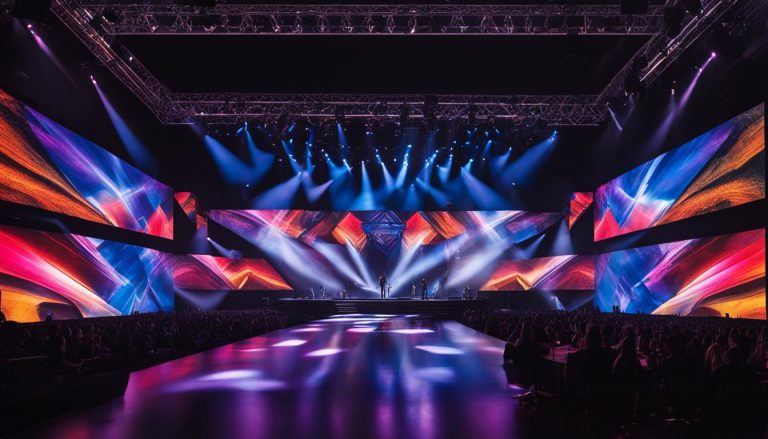 Video walls for concerts in Mobile