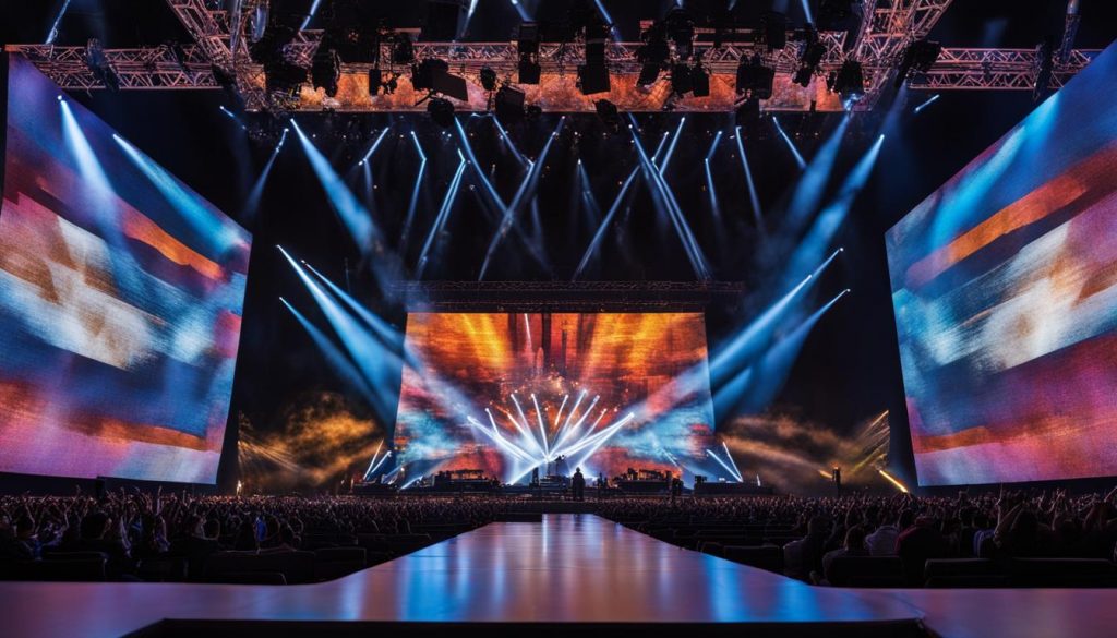 Video walls for concerts in Naperville