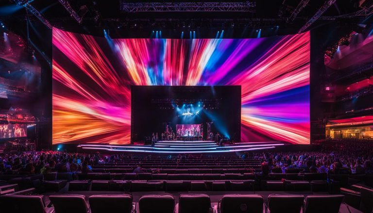 Video walls for concerts in North Little Rock