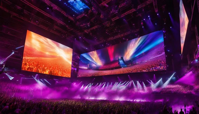 Video walls for concerts in Passaic