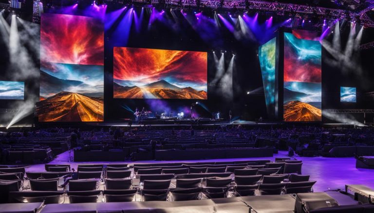 Video walls for concerts in Roanoke