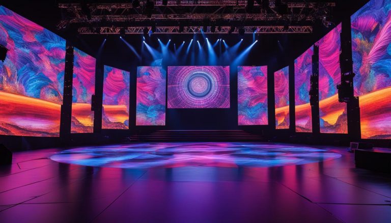 Video walls for concerts in Rogers