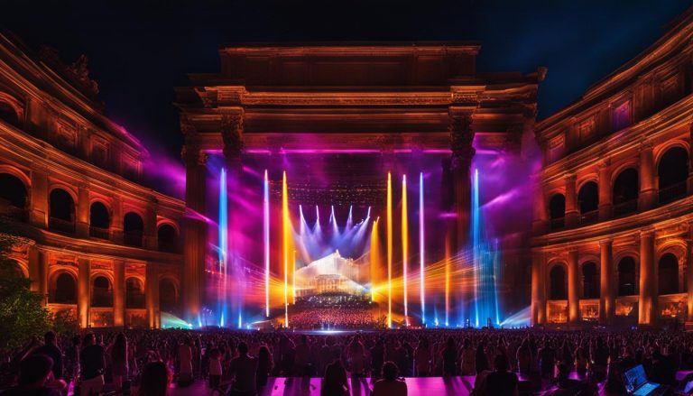 Video walls for concerts in Rome