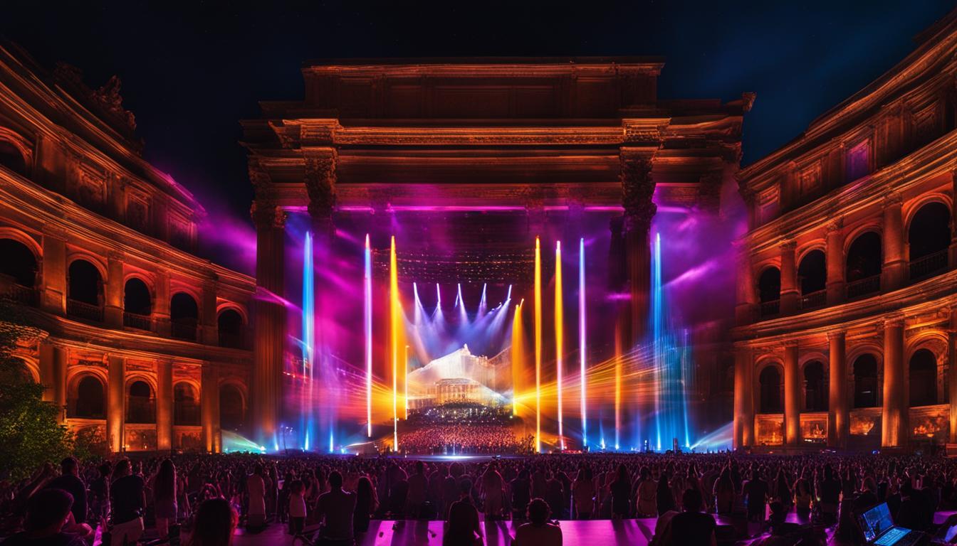 Video walls for concerts in Rome